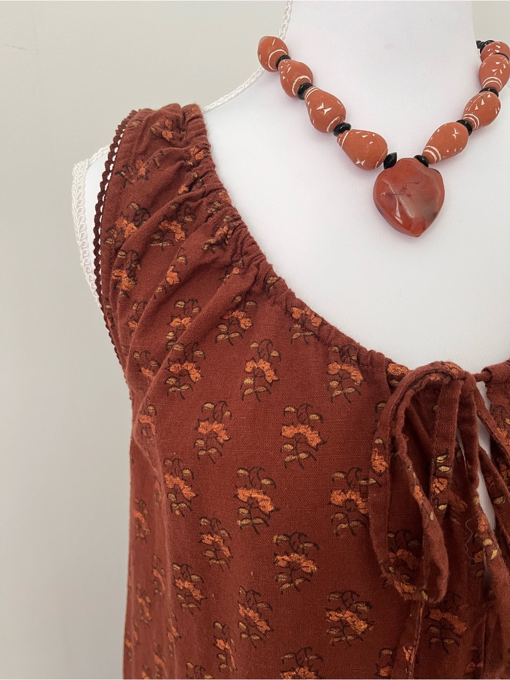 Daughters of India midi sundress in almond, women’s XS, never worn - Picture 4 of 9